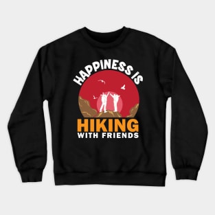 Happiness is Hiking Crewneck Sweatshirt